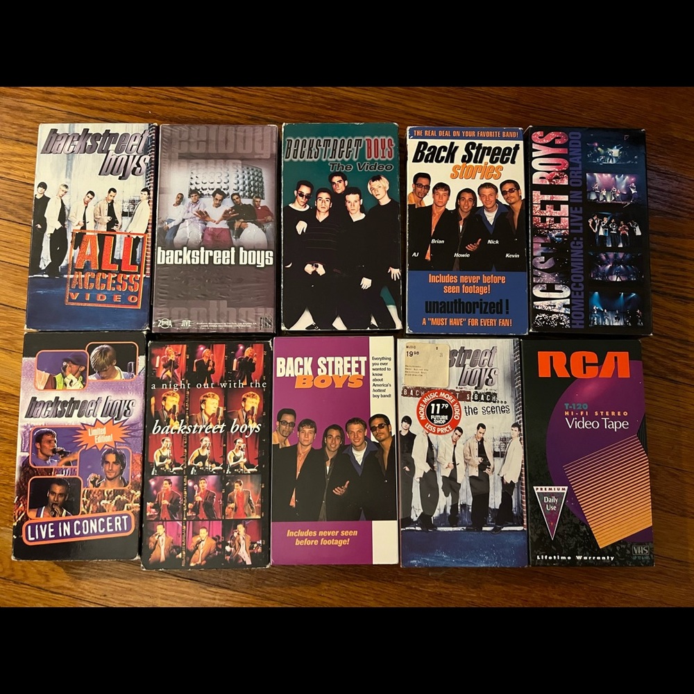 Backstreet Boys VHS video collection